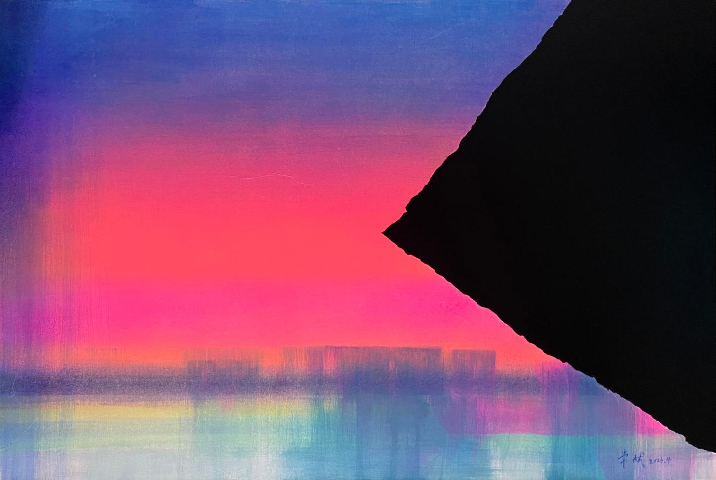 《撕裂 2026-2》  60cm x 90cm 布面